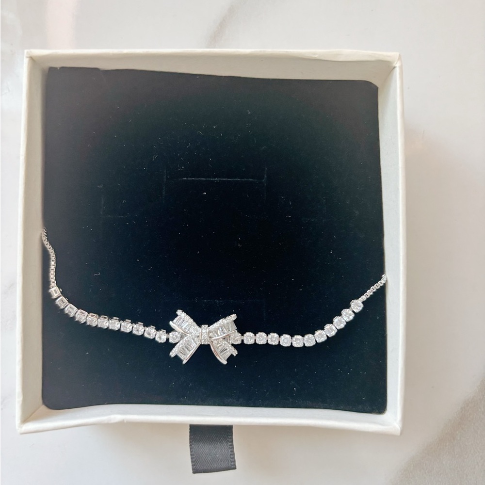 Bow CZ Tennis Bracelet